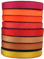 Satin ribbon - earth friendly hand dyed