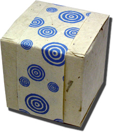 Lotka Seeded Favor Box - Blue Bullseye