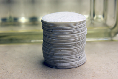 seed paper circle shapes