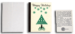Seeded Happy Holidays Cards and Envelopes
