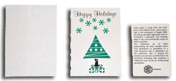Seeded Happy Holidays Cards and Envelopes