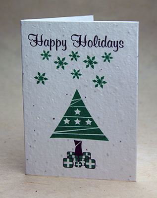 Seeded Happy Holidays Cards