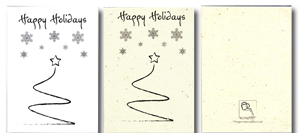 Recycled and Seeded Generic Holiday Cards