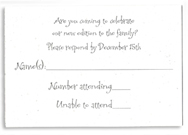 recycled response card 