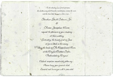handmade invitation with print and folding panels