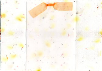 handmade safflower and seed paper