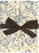 blue garden invitation wrap