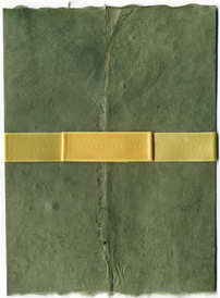 6x9 Bifold Wrap with Earth Satin Meadow Rue