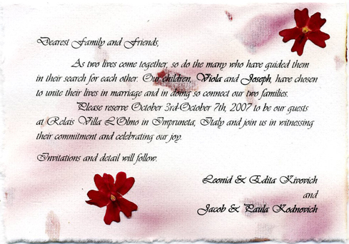 Save The Date Cards Handmade Paper Save The Date Card 4 07