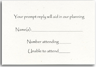 Wedding Rsvp Cards Template