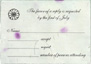 handmade response card