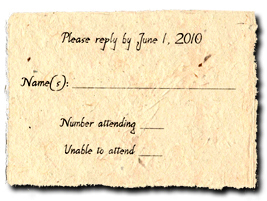 Custom Seeded Lotka Reply Card