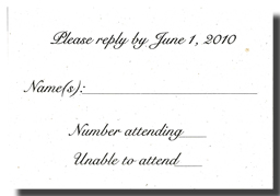custom recycled reply card