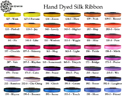 Earth Silk Ribbon Sample Card