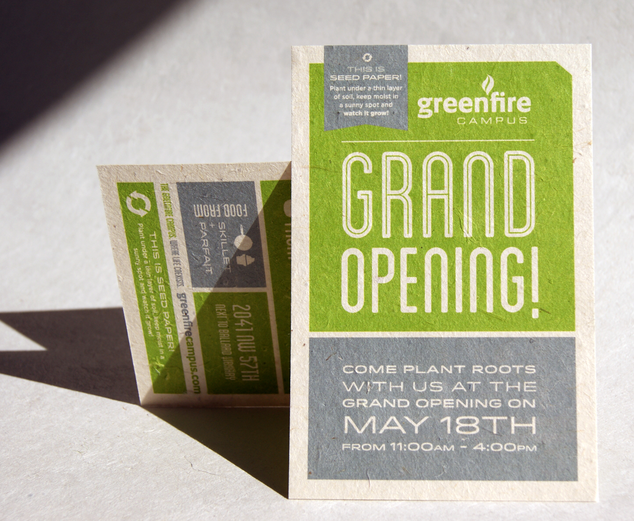 Seed paper flyer