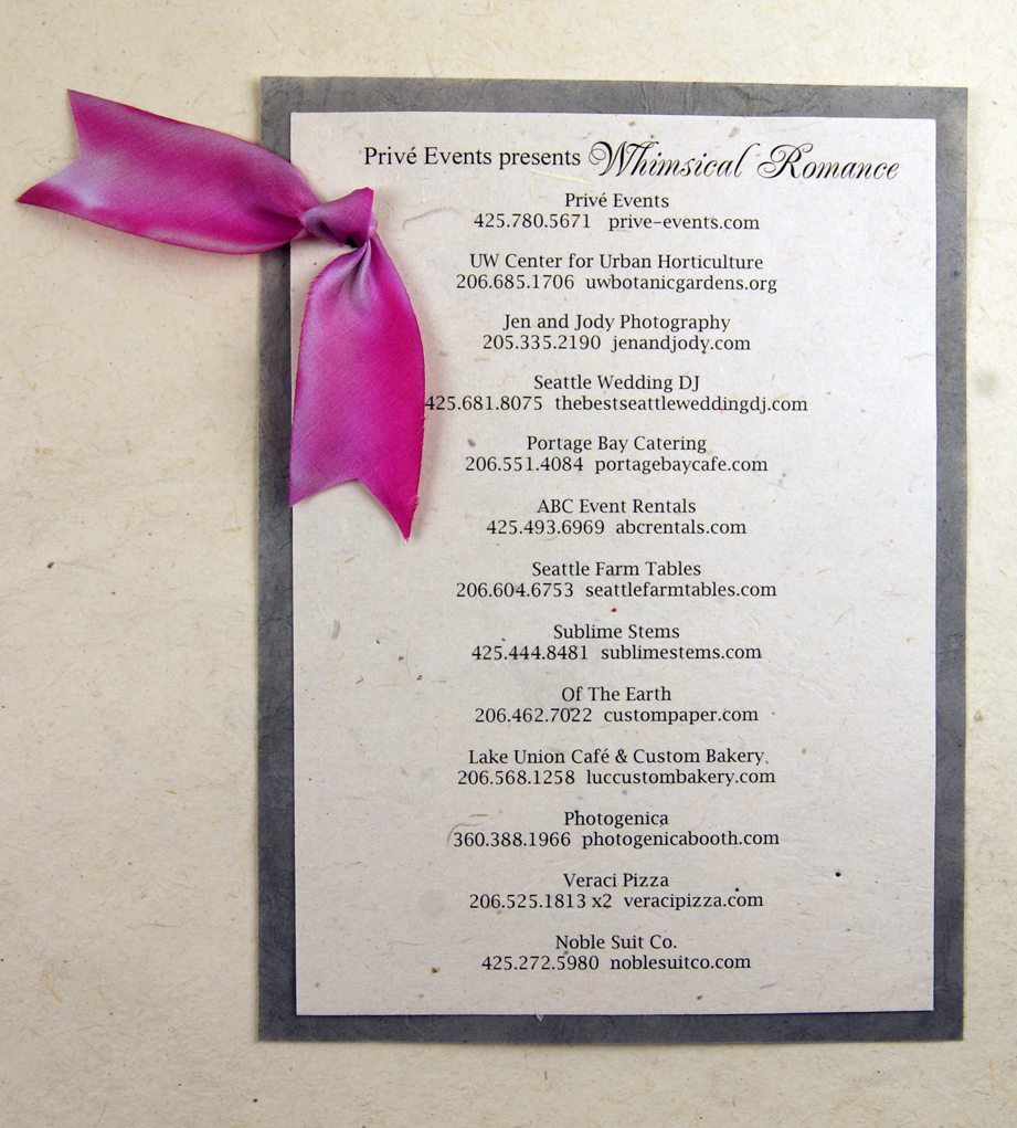 paper programs for events