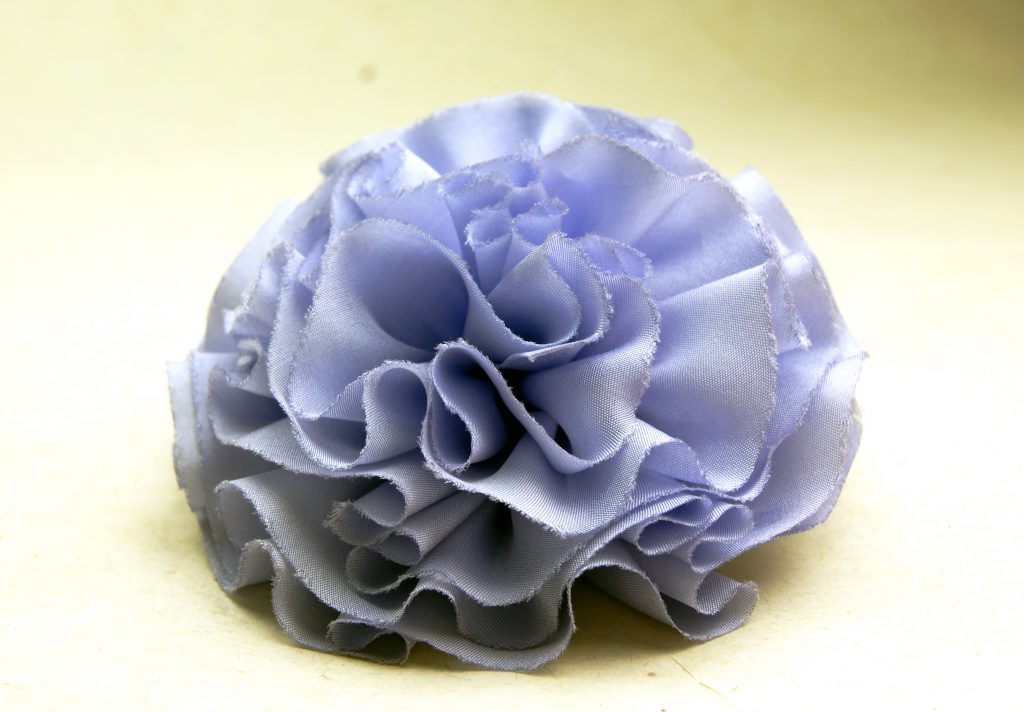 3" silk flower clip