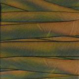Earth Silk Dyed Ribbon 001 Green Gold