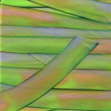 Earth Silk Dyed Ribbon Green Lavender 006