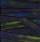 Earth Silk Dyed Ribbon 028 blue purple green