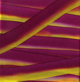 Earth Silk Dyed Ribbon 035 fuchia yellow
