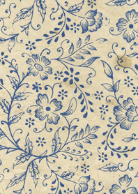 blue garden paper