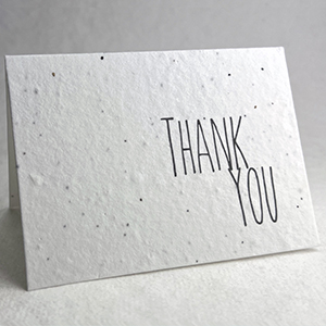 seed paper thank you cards