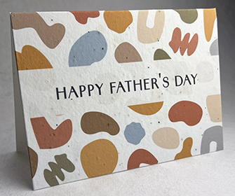 A7 folding fathers day seed paper card 