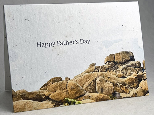 A7 folding seed paper card for father's day