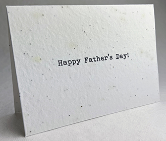 A7 folding fathers day seed paper card 