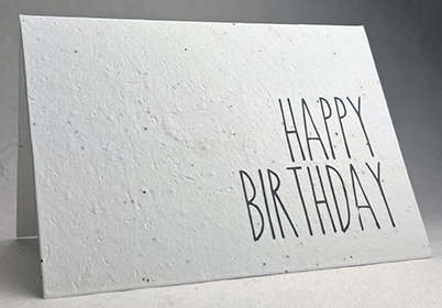 A7 folding birthday seed paper card 