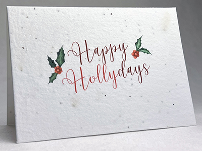 happy hollydays christmas card