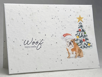 Woof christmas card