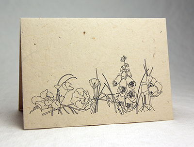 Lotka Seeded Thank You Cards - All flowers Design