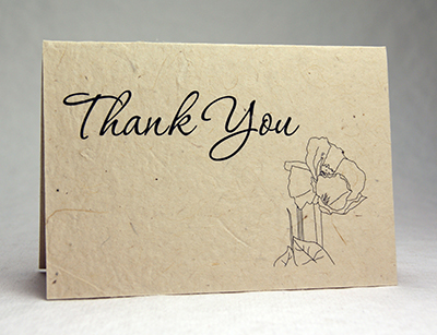 Seeded Thank You Cards