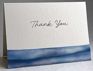 simple thank you style with silk ribbon