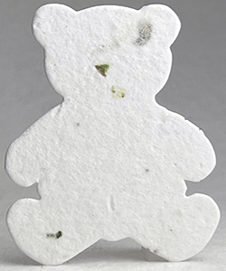 Click for 3s chard seed paper bear shape