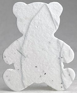 Click for 9s fern seed paper bear shape