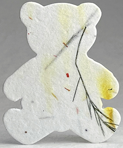 Click for 43s safflower fern seed paper bear shape