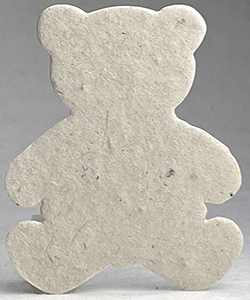 Click for 60s natural seed paper bear shape