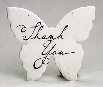 Thank You butterfly seed paper