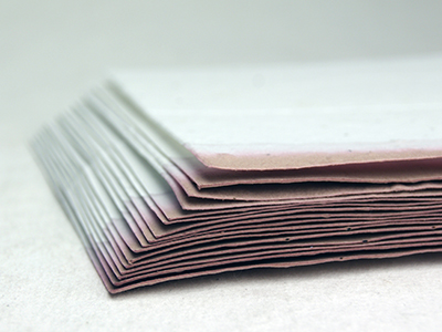 dip dyed seed paper escort card