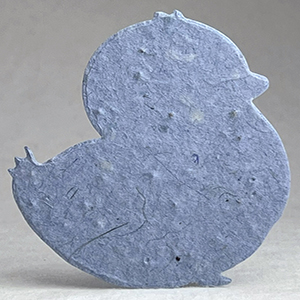 Click for 34s blue seed paper chick shape