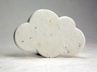 seed paper cloud shapes