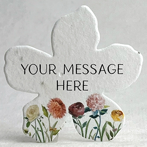 Butterfly Garden printed paper seed paper flower