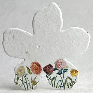 Butterfly Garden printed paper seed paper flower