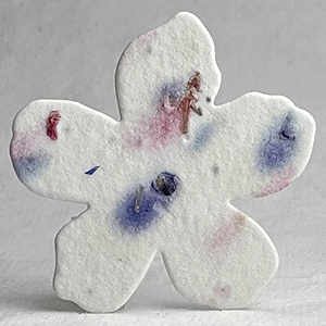 Click for petal paper seed paper flower #56s