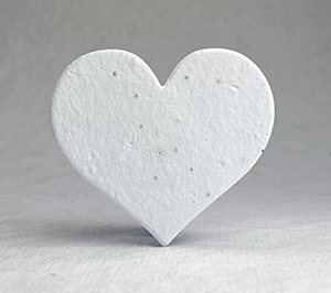 large seed paper hearts