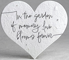 Seed Paper Heart Shape