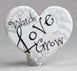 printed seed paper hearts 